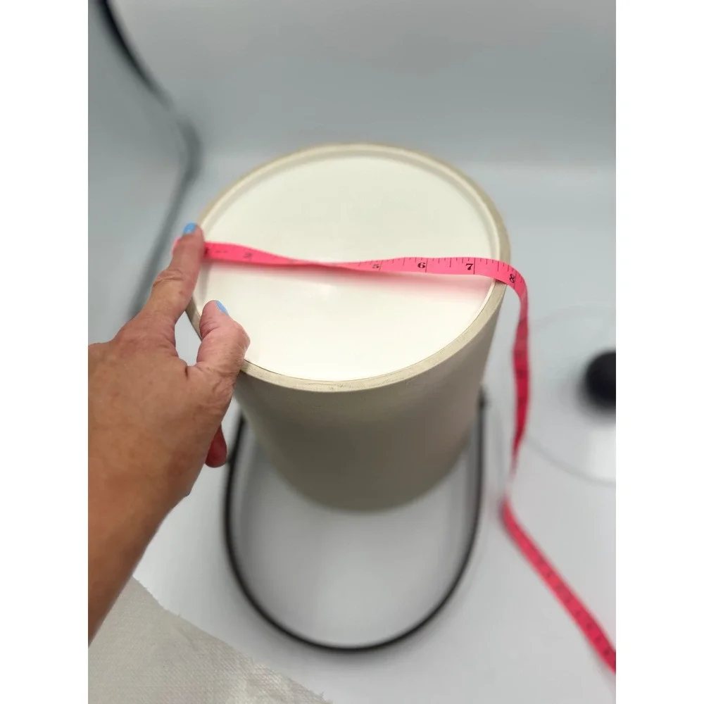Morgan Vintage Insulated Ice Bucket Tan Beige MCM Barware with Lid and Handle